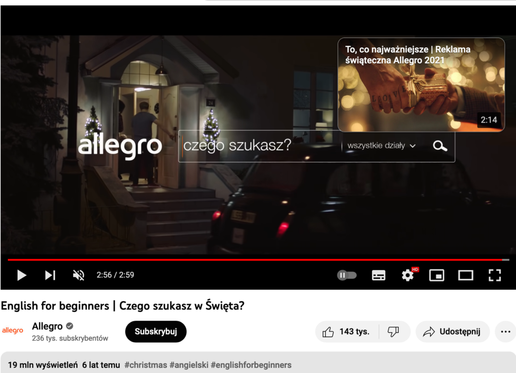 Reklama Allegro
